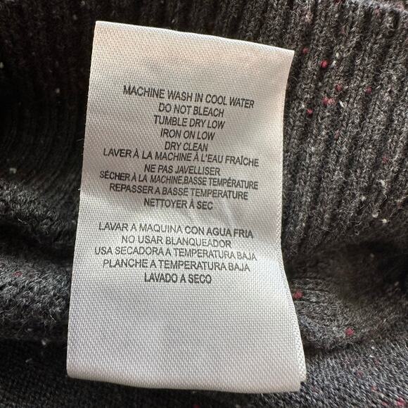 Point Zero charcoal gray knit quarter zip pullover size M Mens - Picture 6 of 8